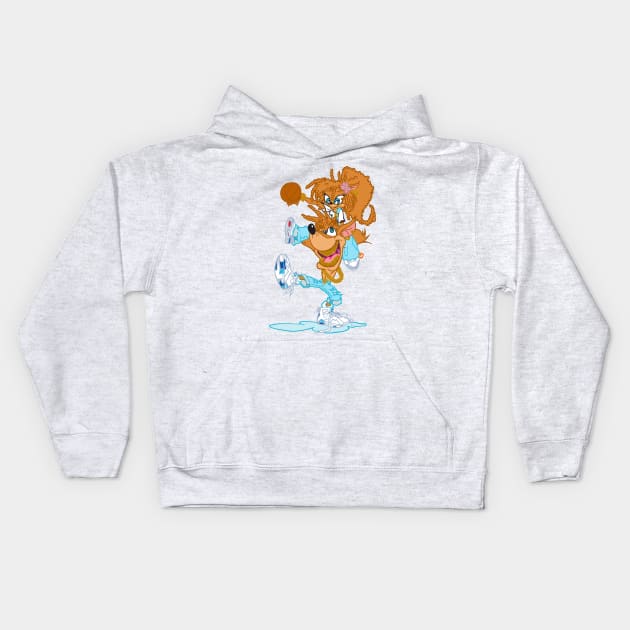 Crash French Blue Kids Hoodie by Amzco1987